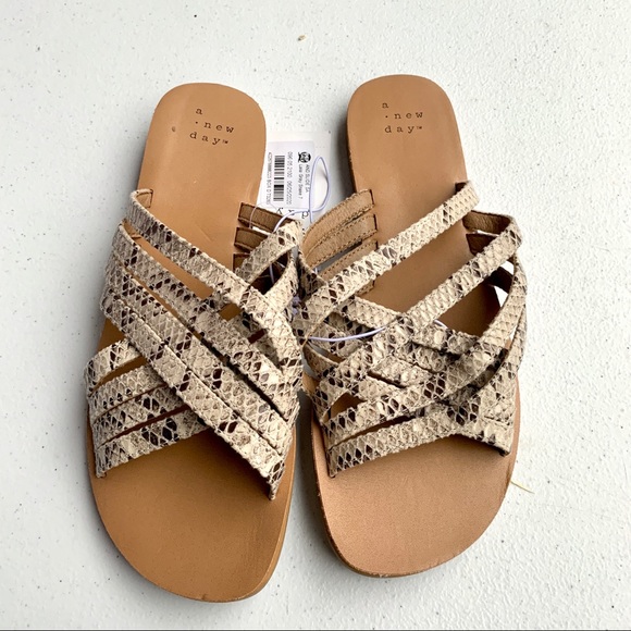 Snake Skin Strappy Sandals - Picture 2 of 5